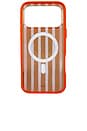 view 2 of 4 Magsafe Compatible iPhone 17 Pro Max Case in Abstract Stripe Pumpkin