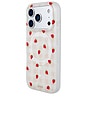 view 3 of 4 Magsafe Compatible Iphone 17 Pro Case in Strawberry Gingham