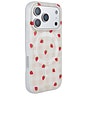view 4 of 4 Magsafe Compatible Iphone 17 Pro Case in Strawberry Gingham