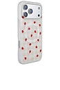 view 4 of 4 Magsafe Compatible Iphone 17 Pro Max Case in Strawberry Gingham