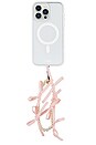view 1 of 2 ENCANTO DEL TELÉFONO CON CUENTAS BEADED PHONE CHARM in Pink Ribbon Bows