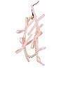 view 2 of 2 ENCANTO DEL TELÉFONO CON CUENTAS BEADED PHONE CHARM in Pink Ribbon Bows
