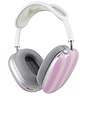 view 3 of 9 Jelly Stripe Airpods Max Covers in Pink & Cream