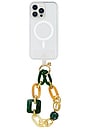 view 1 of 3 Universal Phone Wristlets in Marble & Chain Green
