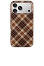 view 1 of 4 Iphone 18 Pro Max Magsafe Compatible in Brown Plaid