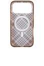 view 2 of 4 Iphone 18 Pro Max Magsafe Compatible in Brown Plaid