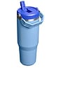 view 2 of 2 The Iceflow Flip Straw 2.0 Tumbler 30 Oz in Blue Sky