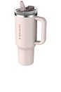 view 4 of 5 The Quencher Protour Flip Straw Tumbler 40 Oz in Rose Quartz