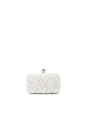view 1 of 4 Beaded Clutch in White