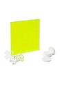 view 2 of 2 Lucite Tic Tac Toe Set in Neon Green