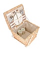 view 4 of 5 Small Picnic Basket in Natural