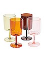view 1 of 2 Poolside Wine Glass Set in Multi