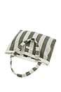 view 2 of 3 Twin Beach Towel 2-in-1 in Tote Bag The Vacay Olive Stripe