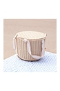 view 4 of 7 Round Picnic Cooler Basket in Le Weekend Natural