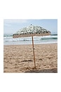 view 5 of 7 Luxe Beach Umbrella in The Vacay Olive