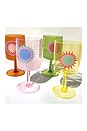 view 5 of 5 Poolside Wine Glass Set Of 4 in Rio Sun Multi