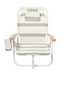 view 1 of 5 Deluxe Beach Chair in La Palma Sage Stripe