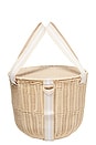 view 1 of 3 Round Picnic Cooler Basket Le Weekend in Natural