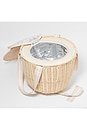 view 2 of 3 Round Picnic Cooler Basket Le Weekend in Natural