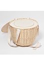 view 3 of 3 Round Picnic Cooler Basket Le Weekend in Natural