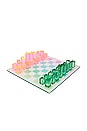 view 1 of 3 Ombre Lucite Chess & Checkers in Sherbert