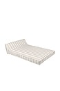 view 1 of 6 Luxe Double Lounger in Oyster Stripe