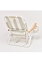 view 3 of 5 SILLA DE PLAYA DELUXE BEACH CHAIR in Oyster Stripe