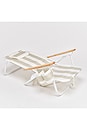 view 4 of 5 SILLA DE PLAYA DELUXE BEACH CHAIR in Oyster Stripe