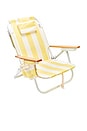 view 1 of 4 SILLA DE PLAYA DELUXE BEACH CHAIR in La Mer Limon Stripe