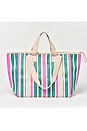 view 2 of 4 TOTE CON FRIGO RECYCLED NYLON COOLER TOTE in Seagrass Green Multi