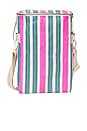 view 1 of 4 NEVERA RECYCLED NYLON DRINKS COOLER BAG in Seagrass Green Multi