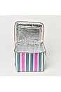 view 4 of 4 Recycled Nylon Lunch Cooler Bag in Seagrass Green Multi