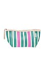 view 1 of 4 Recycled Nylon Pouch in Seagrass Green Multi