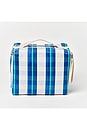 view 2 of 4 Recycled Nylon Lunch Cooler Bag in La Mer Blue Neon