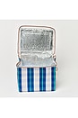 view 4 of 4 Recycled Nylon Lunch Cooler Bag in La Mer Blue Neon