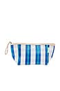 view 1 of 3 Recycled Nylon Pouch in La Mer Blue Neon