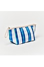 view 2 of 3 Recycled Nylon Pouch in La Mer Blue Neon