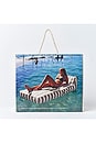 view 4 of 4 Luxe Lounger in Seagrass Stripe
