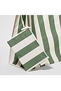 view 2 of 2 BOLSO DE PLAYA CARRYALL BEACH BAG in The Vacay Olive Stripe