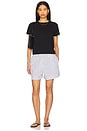 view 5 of 6 Everything Shorts in Black Stripe