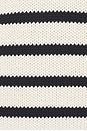 view 5 of 5 The Favorite Crew Sweater in Black & Cream Stripe