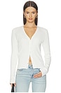 view 1 of 4 The Ribbed Favorite Cardi in Cream