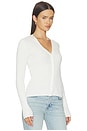 view 2 of 4 The Ribbed Favorite Cardi in Cream