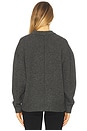 view 3 of 4 The Cashmere Signature Crew in Charcoal