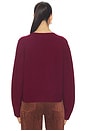 view 4 of 5 The Cashmere V-Neck in Wine