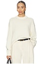 view 1 of 4 The Cashmere Signature Crew in Cream