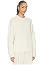 view 2 of 4 The Cashmere Signature Crew in Cream