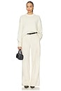 view 4 of 4 The Cashmere Signature Crew in Cream