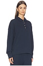view 2 of 4 The French Terry Polo Sweater in Navy