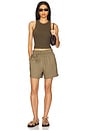 view 4 of 4 Cropped Not So Basic Tank in Olive